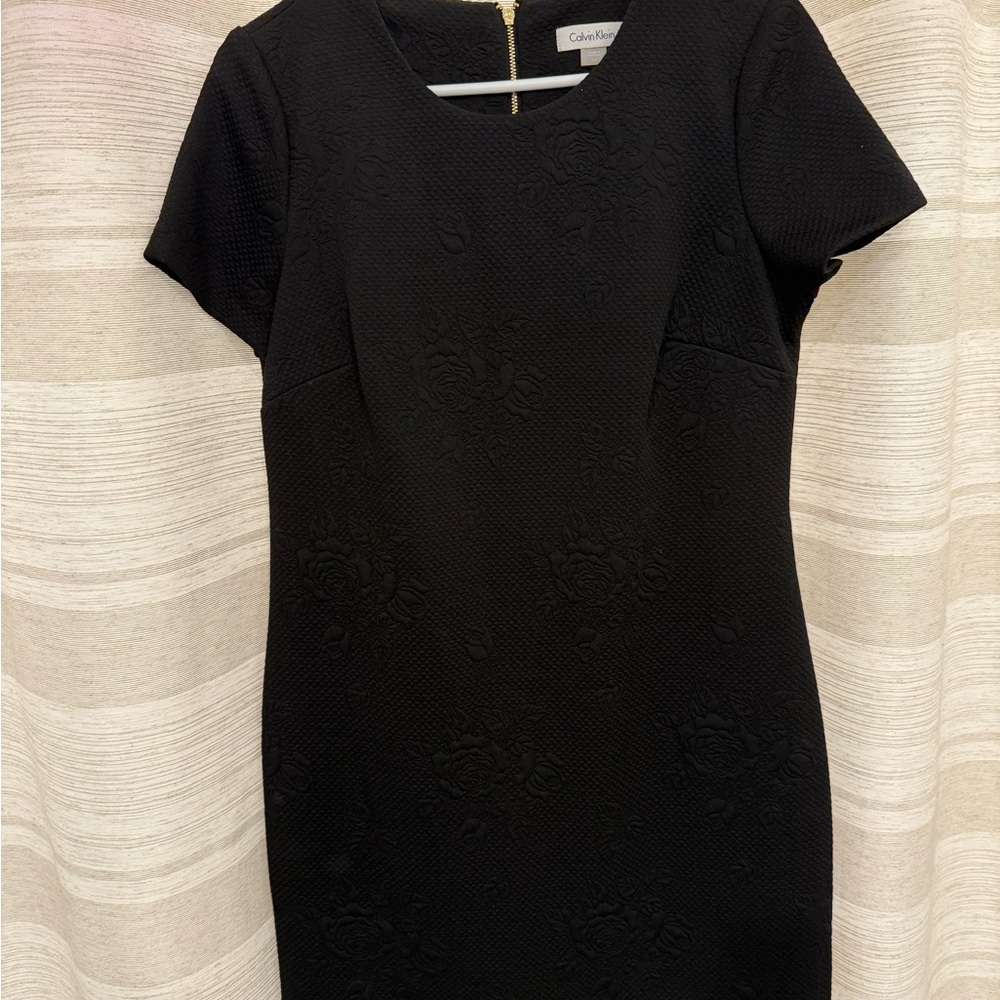Calvin Klein Black Sheath Mini Dress